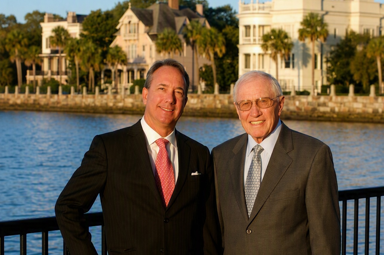 Joe Nicholson '87 and Bernie Puckhaber '50