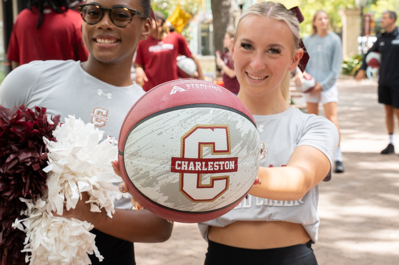dance team holds up College of Charleston Basketball