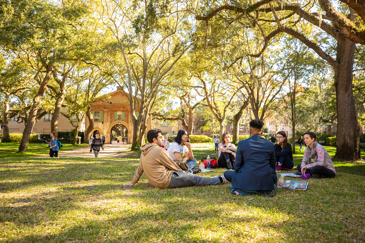 students in cistern